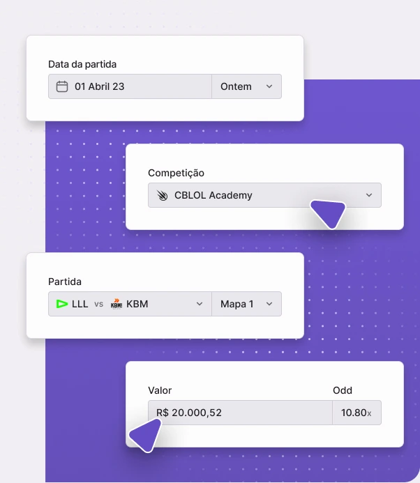 Fluxo de adicionar aposta